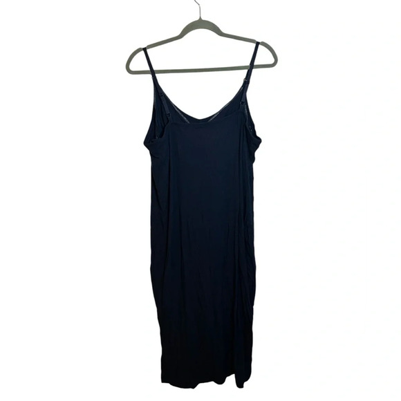 NWT Old Navy Navy Blue Ribbed Maternity Sleep Dress - Picture 2 of 5